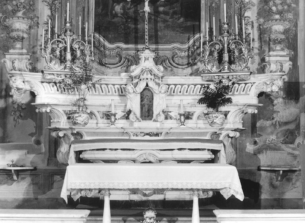 altare maggiore, opera isolata - PRODUZIONE GENOVESE (secondo quarto sec. XVIII)