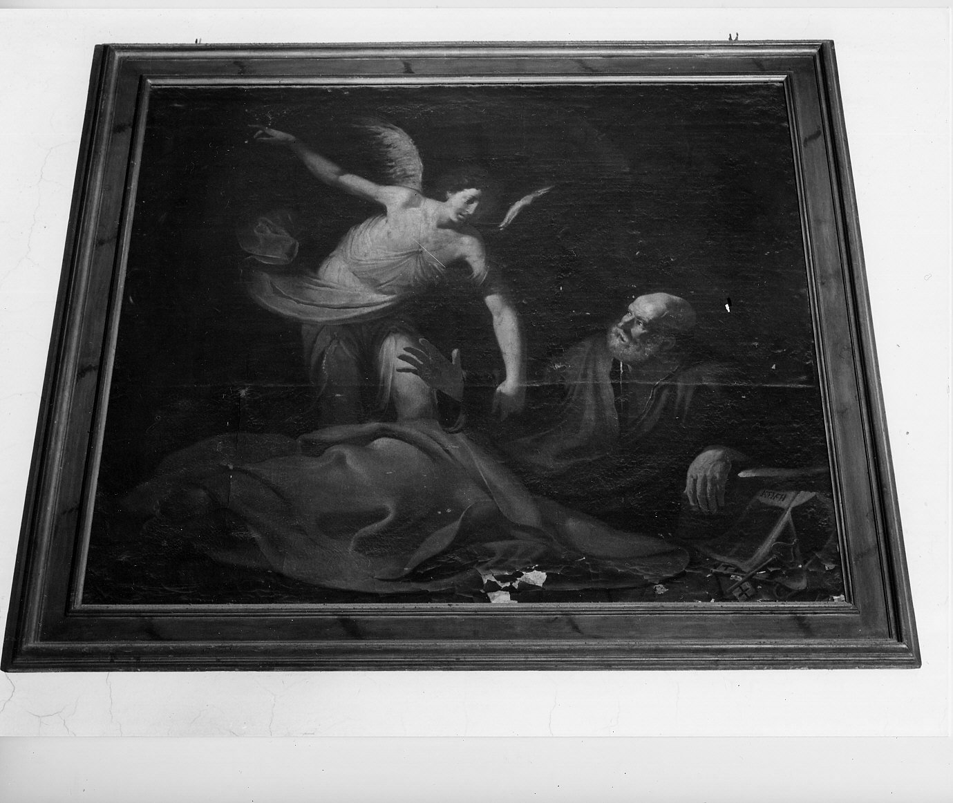 San Pietro liberato dal carcere da un angelo (dipinto, opera isolata) - ambito italiano (metà sec. XVII)