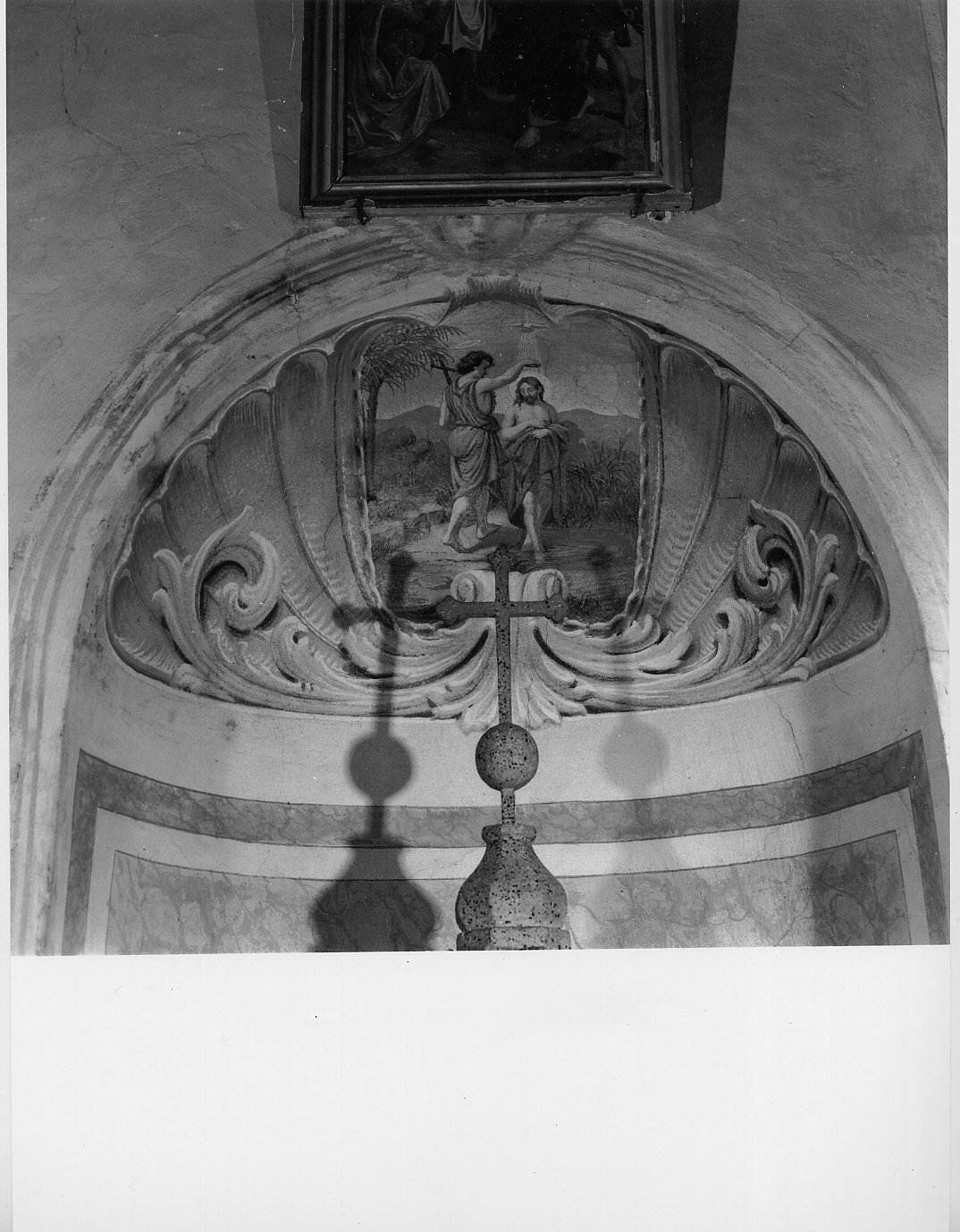 battesimo di Cristo (decorazione pittorica, opera isolata) di Gambini Rodolfo (sec. XX)