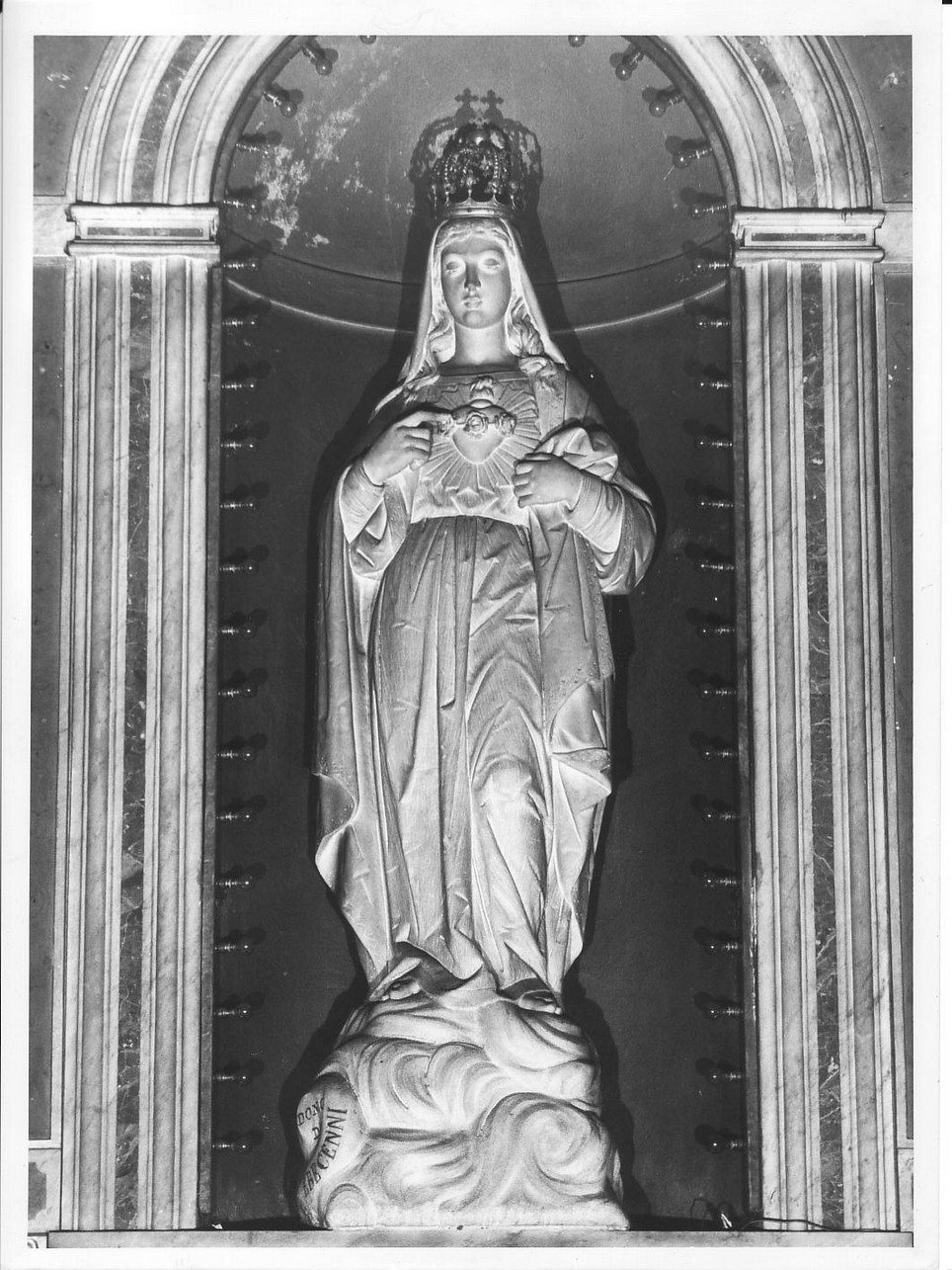 Sacro Cuore di Maria (statua, opera isolata) - bottega ligure (sec. XIX)