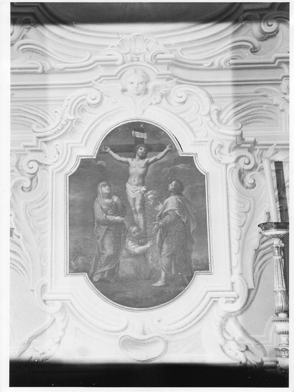crocifissione di Cristo (dipinto, opera isolata) - ambito ligure (sec. XVII)