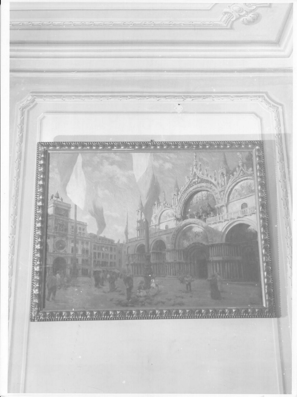 piazza San Marco a Venezia (dipinto, opera isolata) di Castagnaro R (seconda metà sec. XIX)