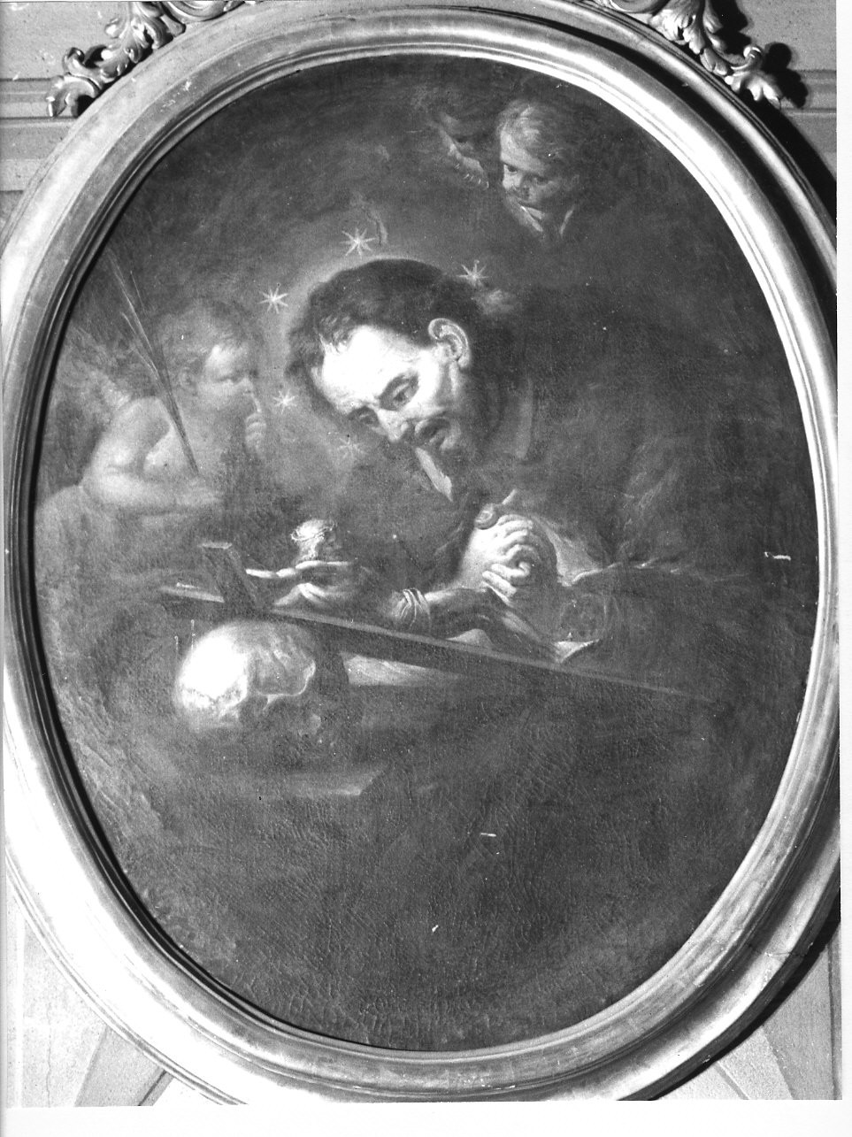 San Giovanni Nepomuceno (dipinto, opera isolata) di Brusco Paolo Gerolamo detto Bruschetto (fine/inizio secc. XVIII/ XIX)