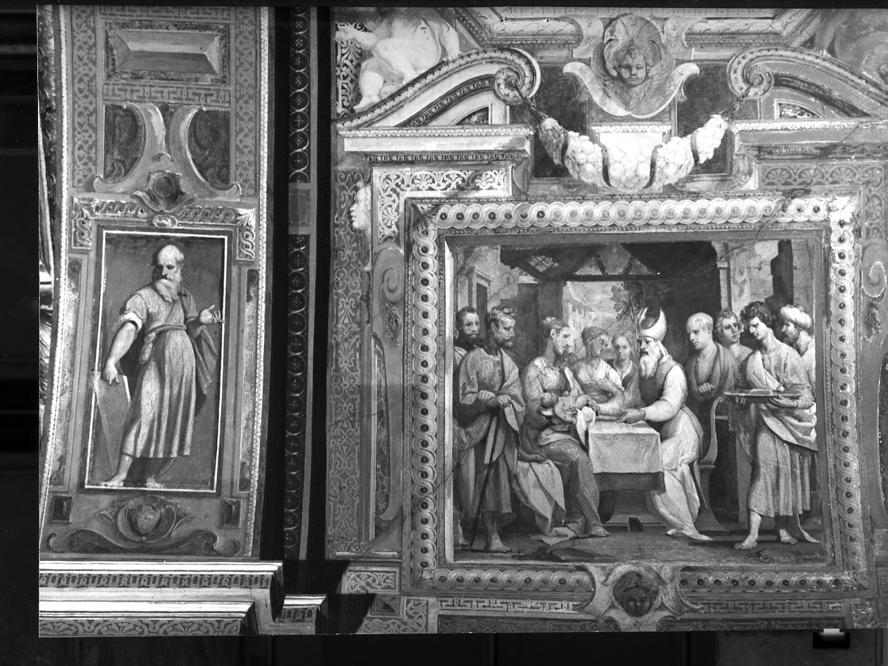 circoncisione di Gesù Bambino (decorazione pittorica, opera isolata) di Castello Bernardo (sec. XVII)