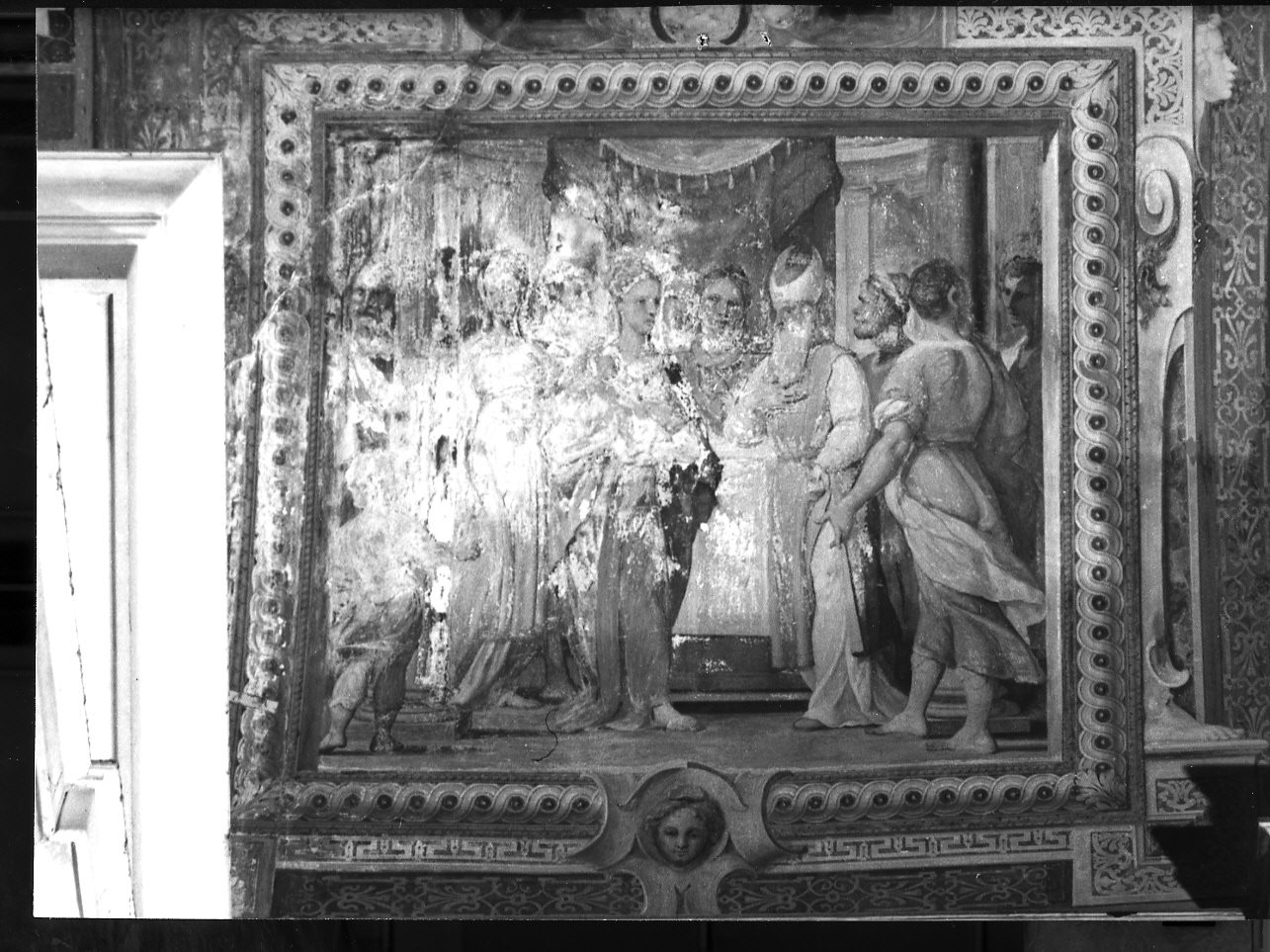 presentazione di Gesù al tempio (decorazione pittorica, opera isolata) di Castello Bernardo (sec. XVII)