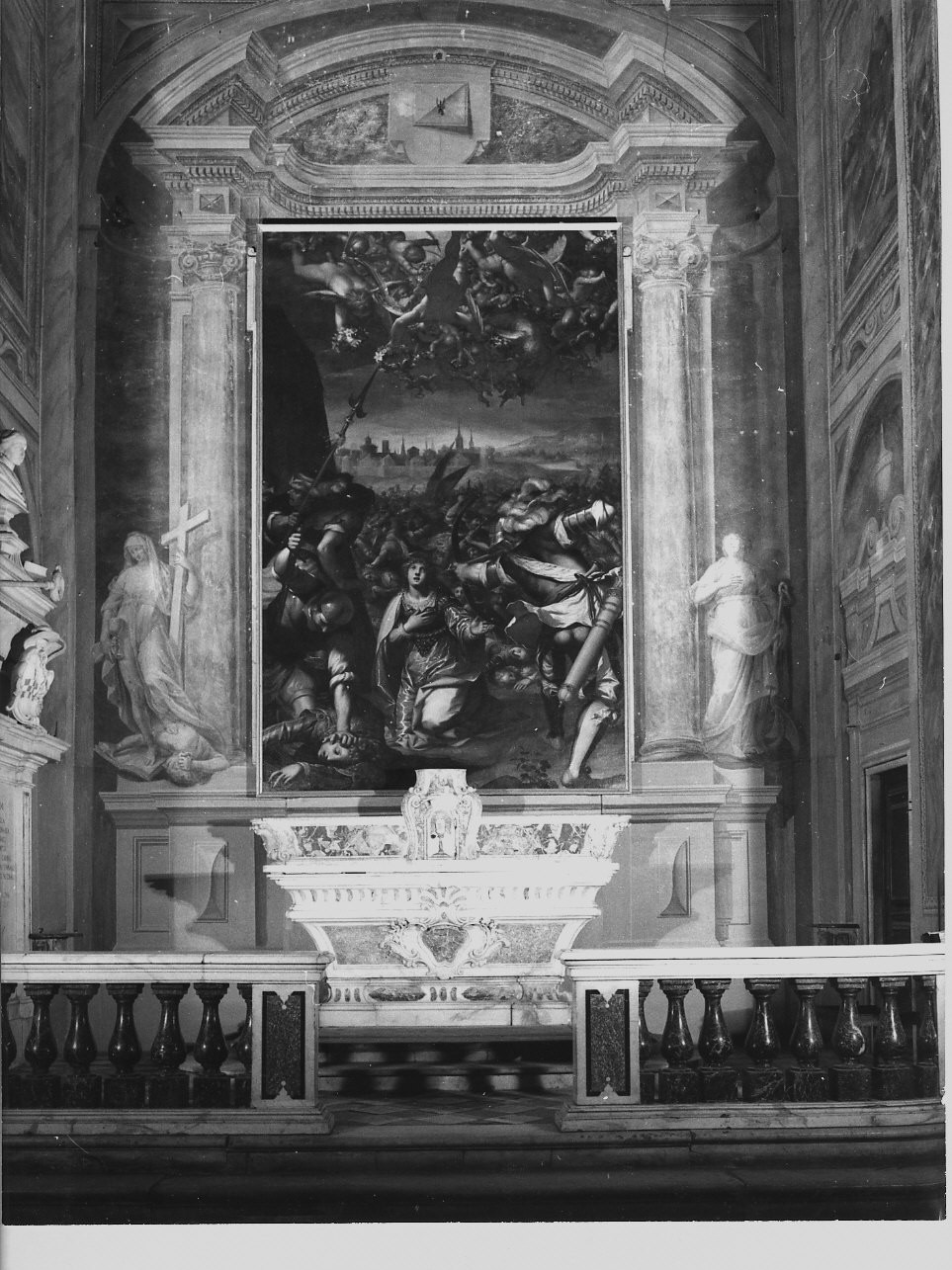 Fede/ Speranza (decorazione pittorica, opera isolata) di Brusco Paolo Gerolamo detto Bruschetto, Brusco Angelo Stefano (secc. XVIII/ XIX)