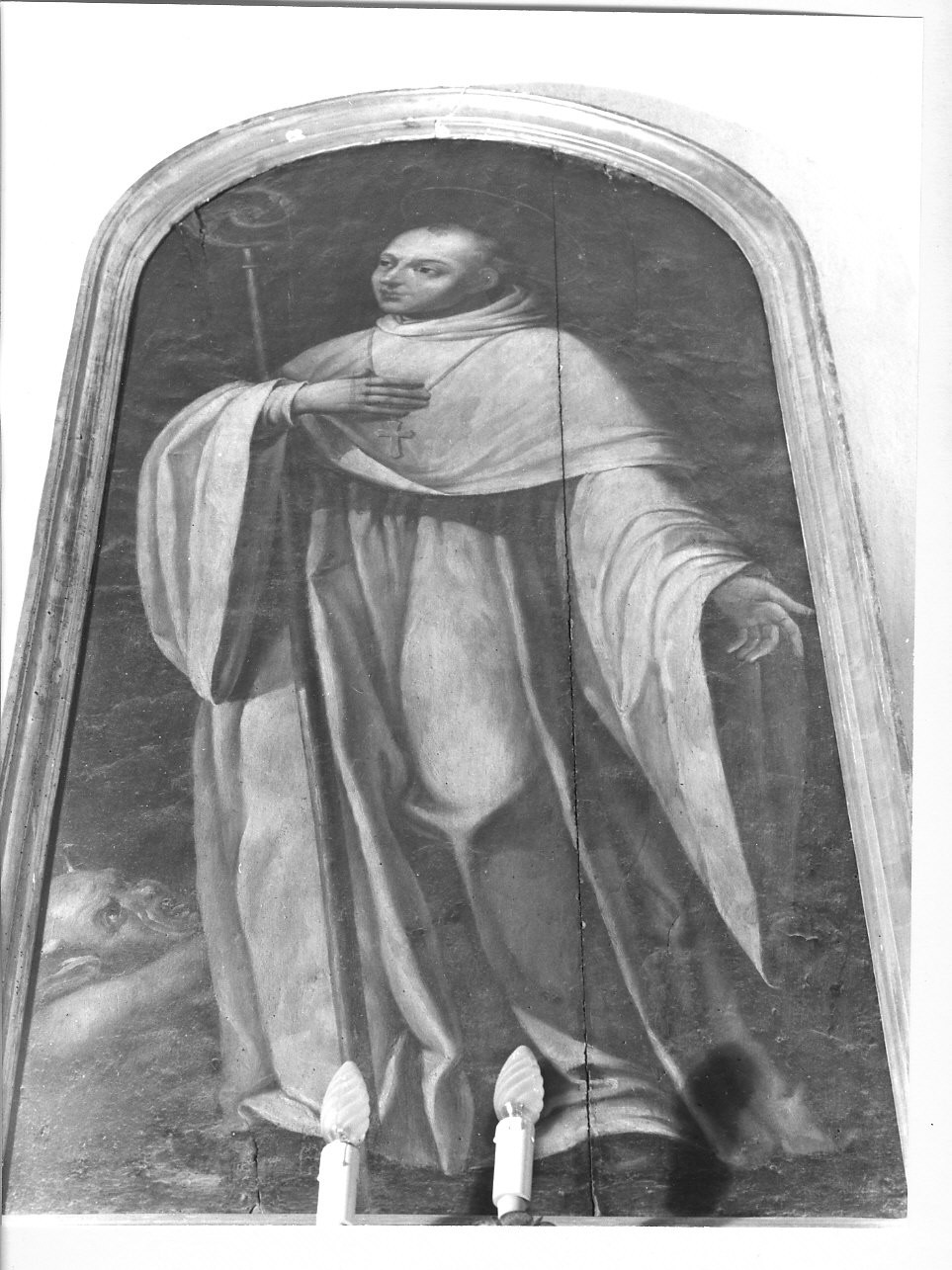 San Bernardo da Chiaravalle (dipinto, opera isolata) di Brusco Paolo Gerolamo detto Bruschetto (fine/inizio secc. XVIII/ XIX)