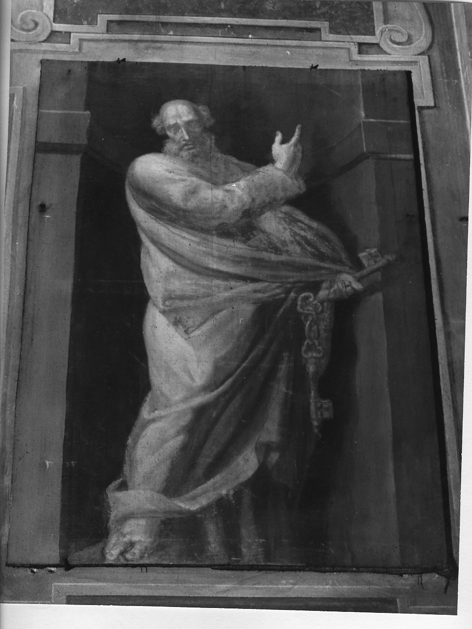 San Pietro Apostolo (dipinto, opera isolata) di Brusco Paolo Gerolamo detto Bruschetto (sec. XIX)