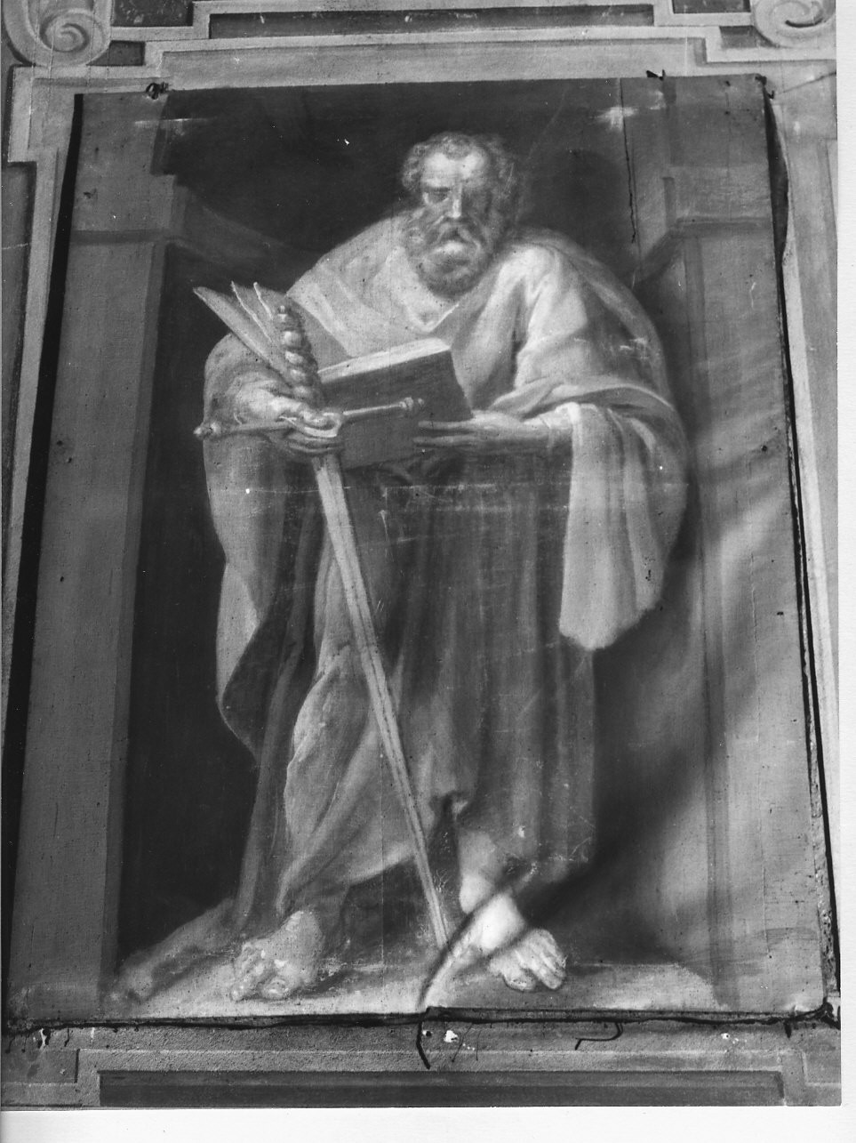 San Paolo Apostolo (dipinto, opera isolata) di Brusco Paolo Gerolamo detto Bruschetto (sec. XIX)