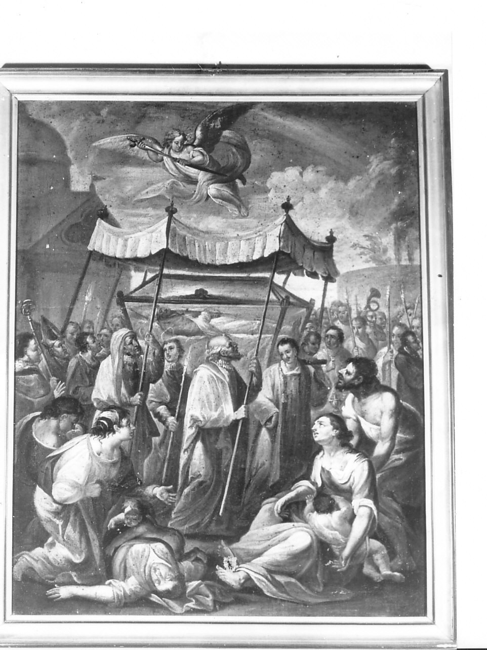 trasporto delle reliquie del beato Ottaviano di Savona (dipinto, opera isolata) di Brusco Paolo Gerolamo detto Bruschetto (fine/inizio secc. XVIII/ XIX)