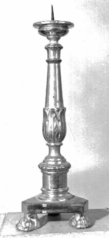 candeliere, serie - bottega ligure (sec. XIX)
