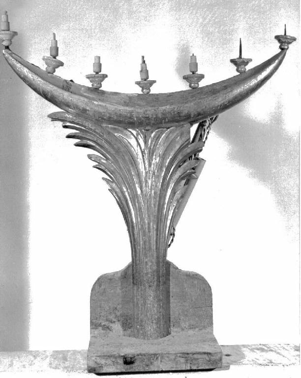 candelabro, opera isolata - bottega ligure (sec. XX)