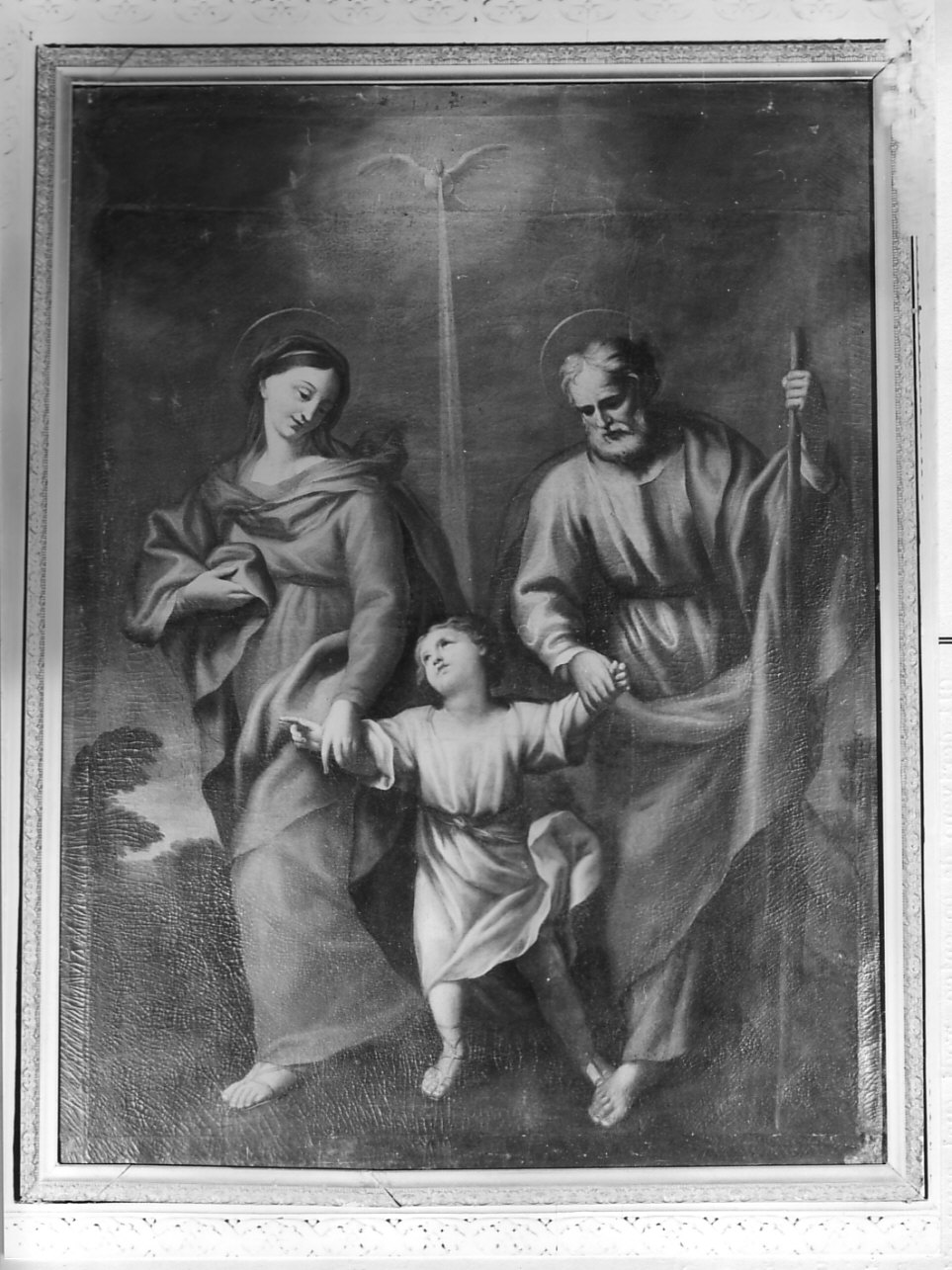 Sacra Famiglia (dipinto, opera isolata) - ambito genovese (inizio sec. XVIII)