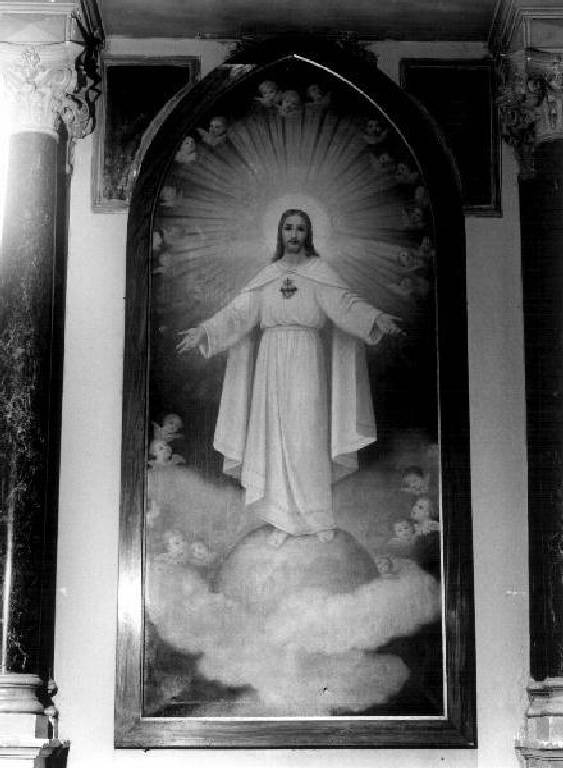 Sacro Cuore di Gesù (dipinto, elemento d'insieme) di Gainotti Luigi (sec. XX)