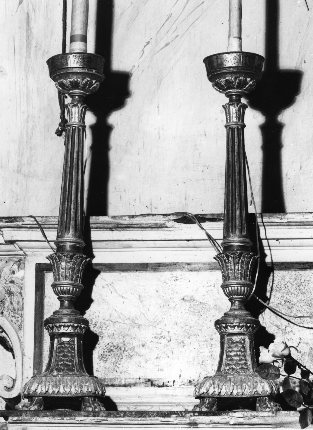 candelabro, opera isolata - bottega italiana (?) (metà sec. XIX)