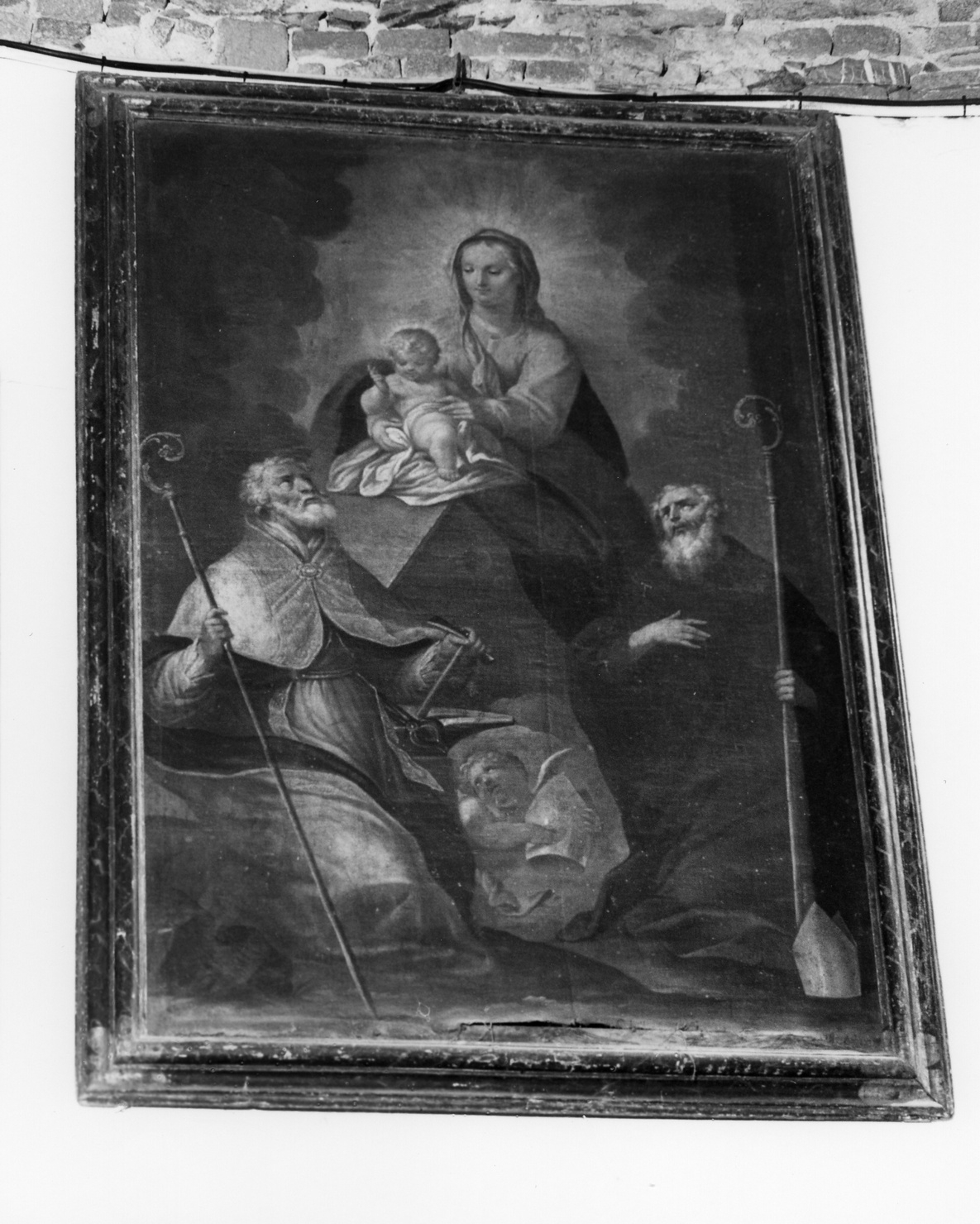 Madonna con Bambino e santi (dipinto, opera isolata) - ambito italiano (?) (fine/inizio secc. XVIII/ XIX)