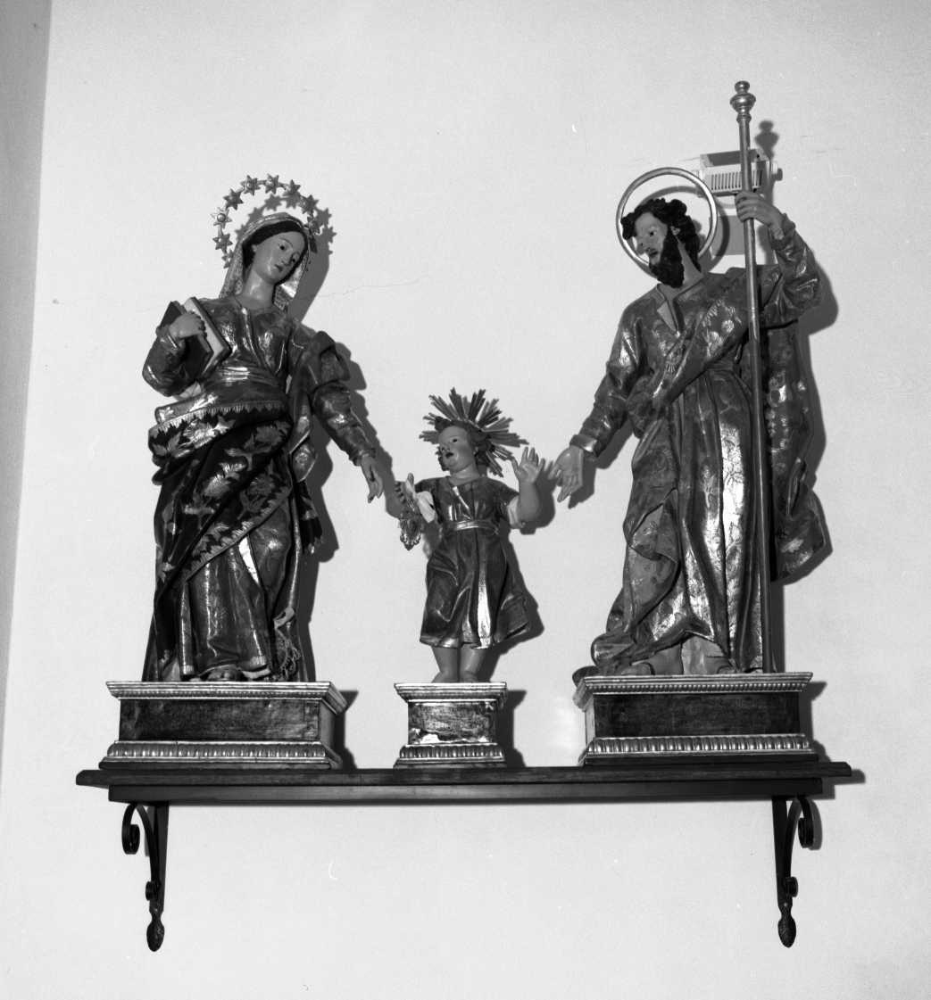 Sacra Famiglia (gruppo scultoreo, insieme) - ambito ligure (seconda metà sec. XVIII)