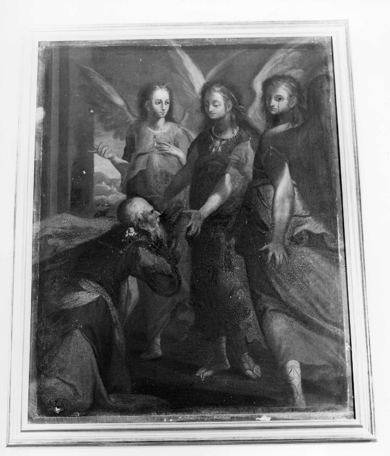 Abramo e i tre angeli (dipinto) - ambito ligure (fine/inizio secc. XVII/ XVIII)