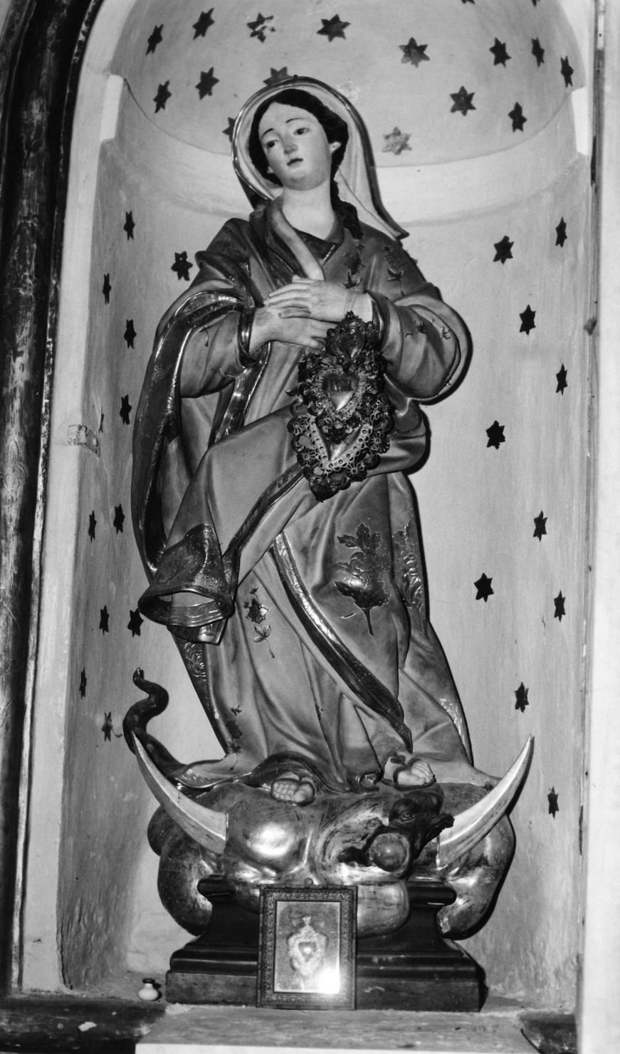 Madonna Immacolata (scultura, opera isolata) - bottega ligure (prima metà sec. XVIII)
