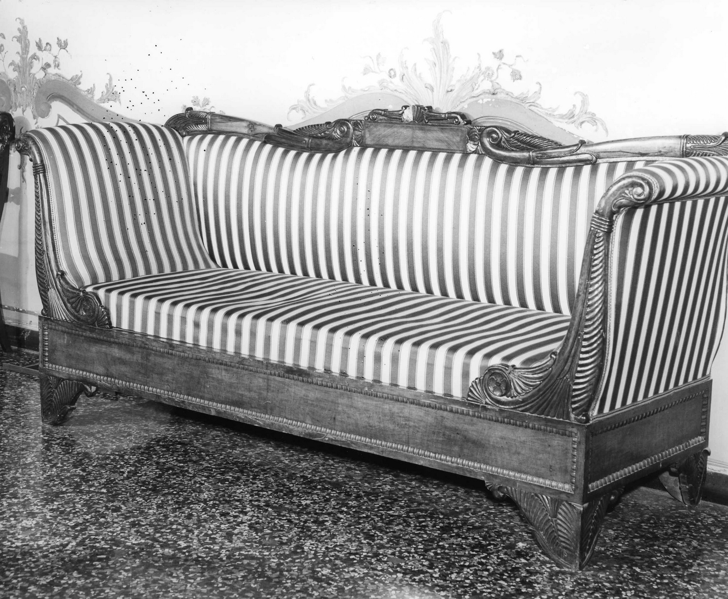 divano, opera isolata - bottega ligure (metà sec. XIX)