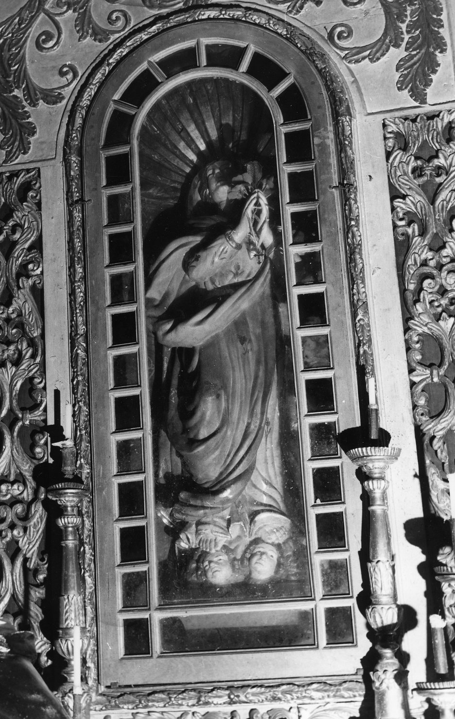 STATUA DELLA VERGINE ASSUNTA, Madonna Assunta (statua, opera isolata) - bottega ligure (fine/inizio secc. XVIII/ XIX)