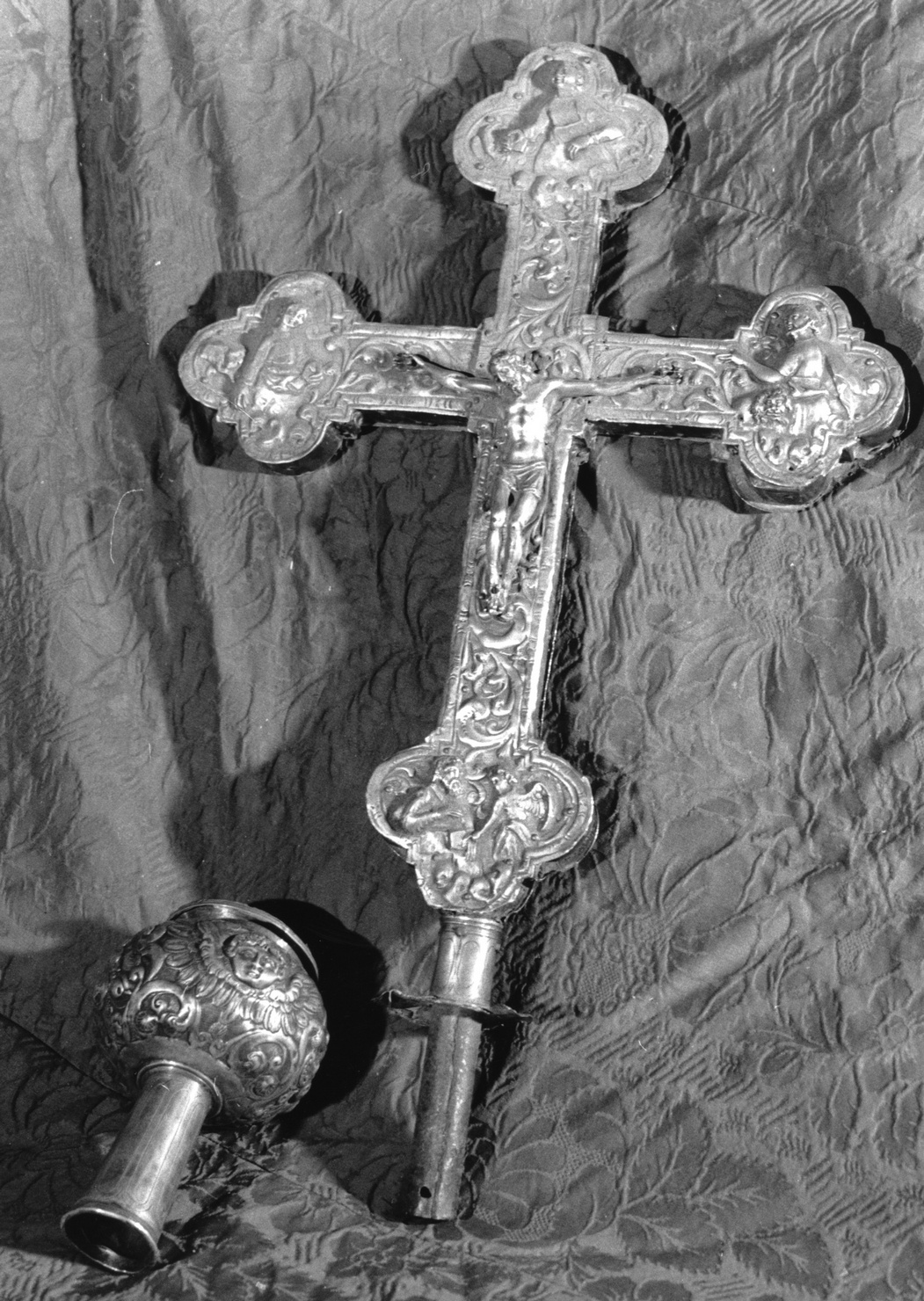 croce processionale, opera isolata - bottega ligure (sec. XVII)