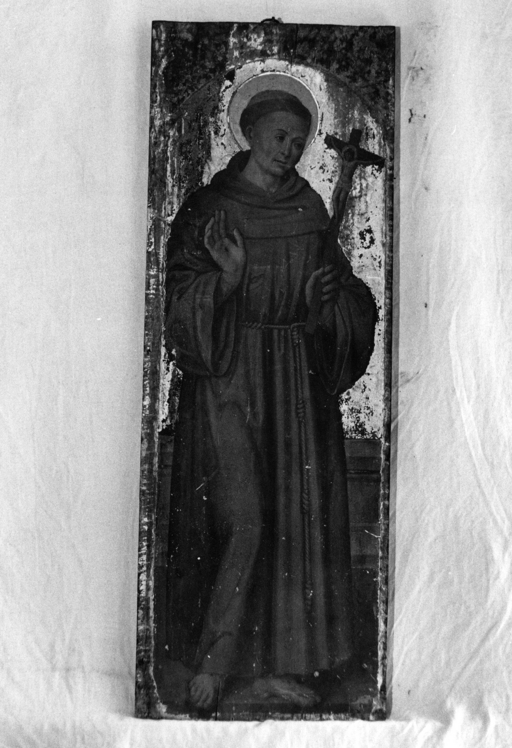 San Francesco d'Assisi (scomparto di trittico) di Brea Francesco (attribuito) (secc. XV/ XVI)