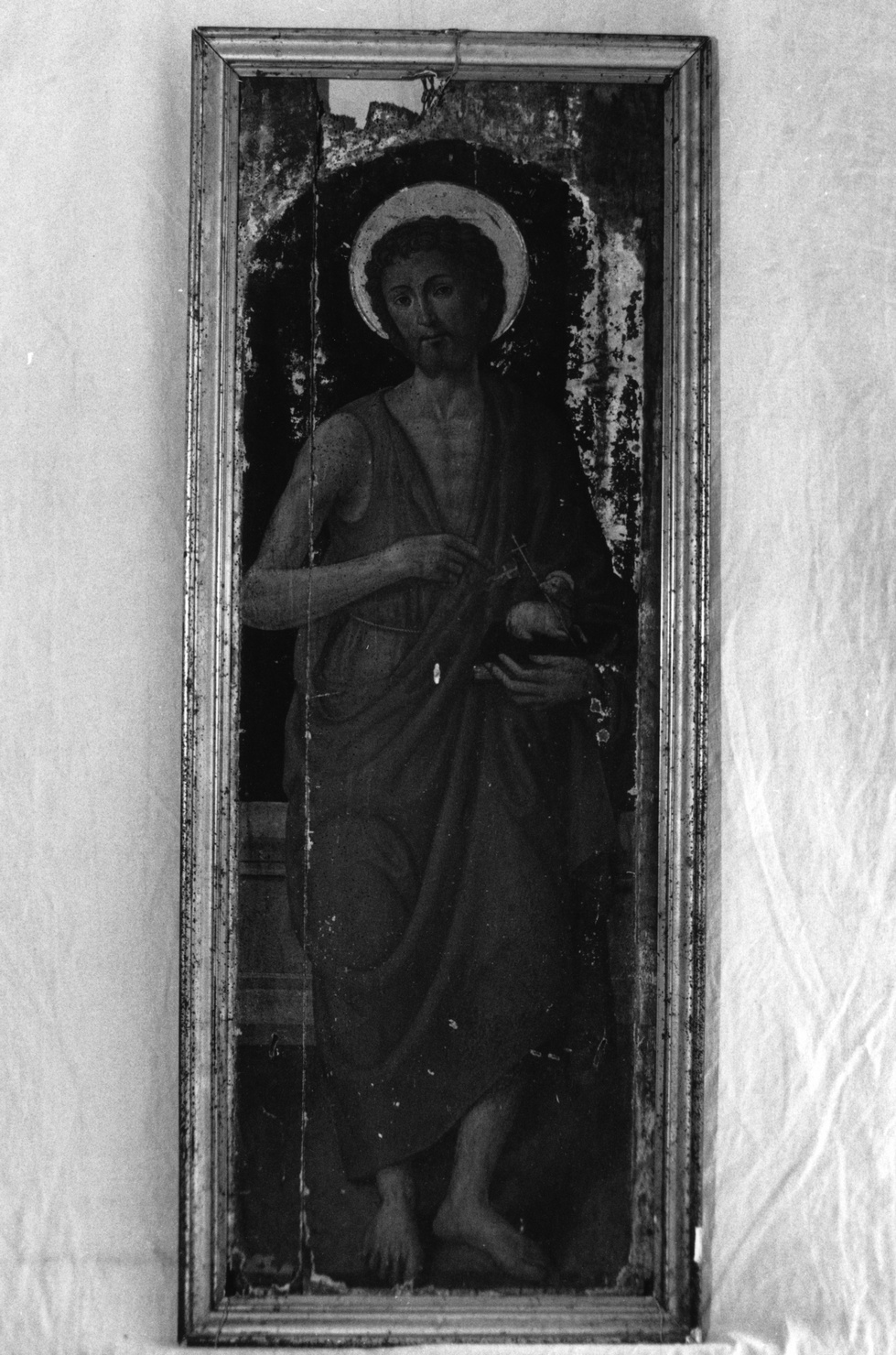 San Giovanni Battista (scomparto di trittico, opera isolata) di Brea Francesco (attribuito) (secc. XV/ XVI)