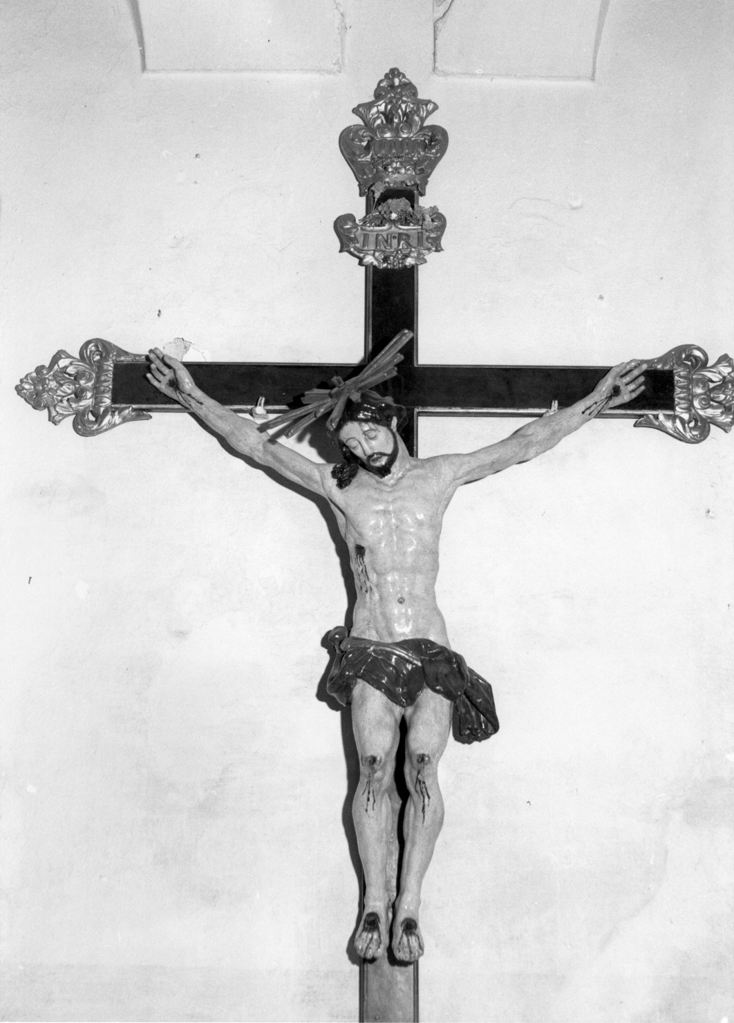 Cristo crocifisso (crocifisso) - bottega ligure (sec. XVIII)