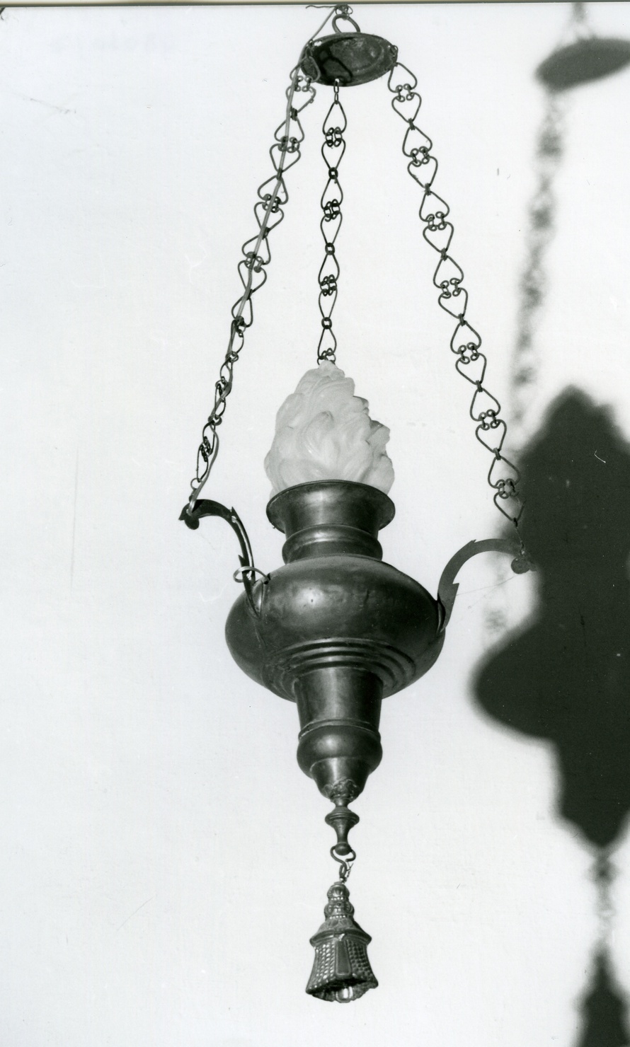 lampada pensile, opera isolata - bottega ligure (prima metà sec. XIX)