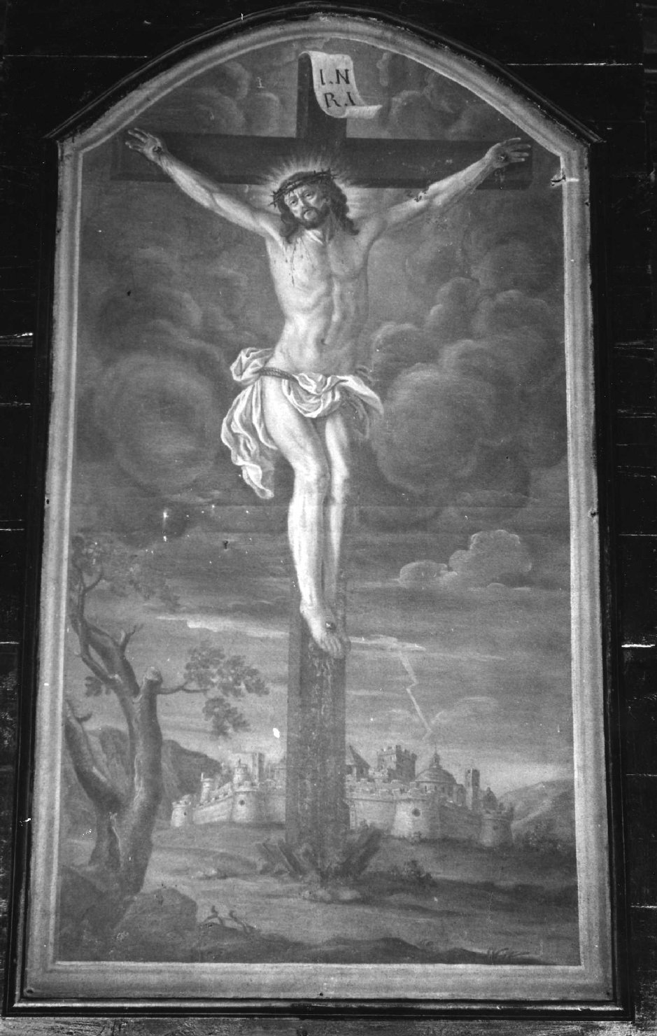 Cristo crocifisso (dipinto) - ambito ligure (seconda metà sec. XVIII)