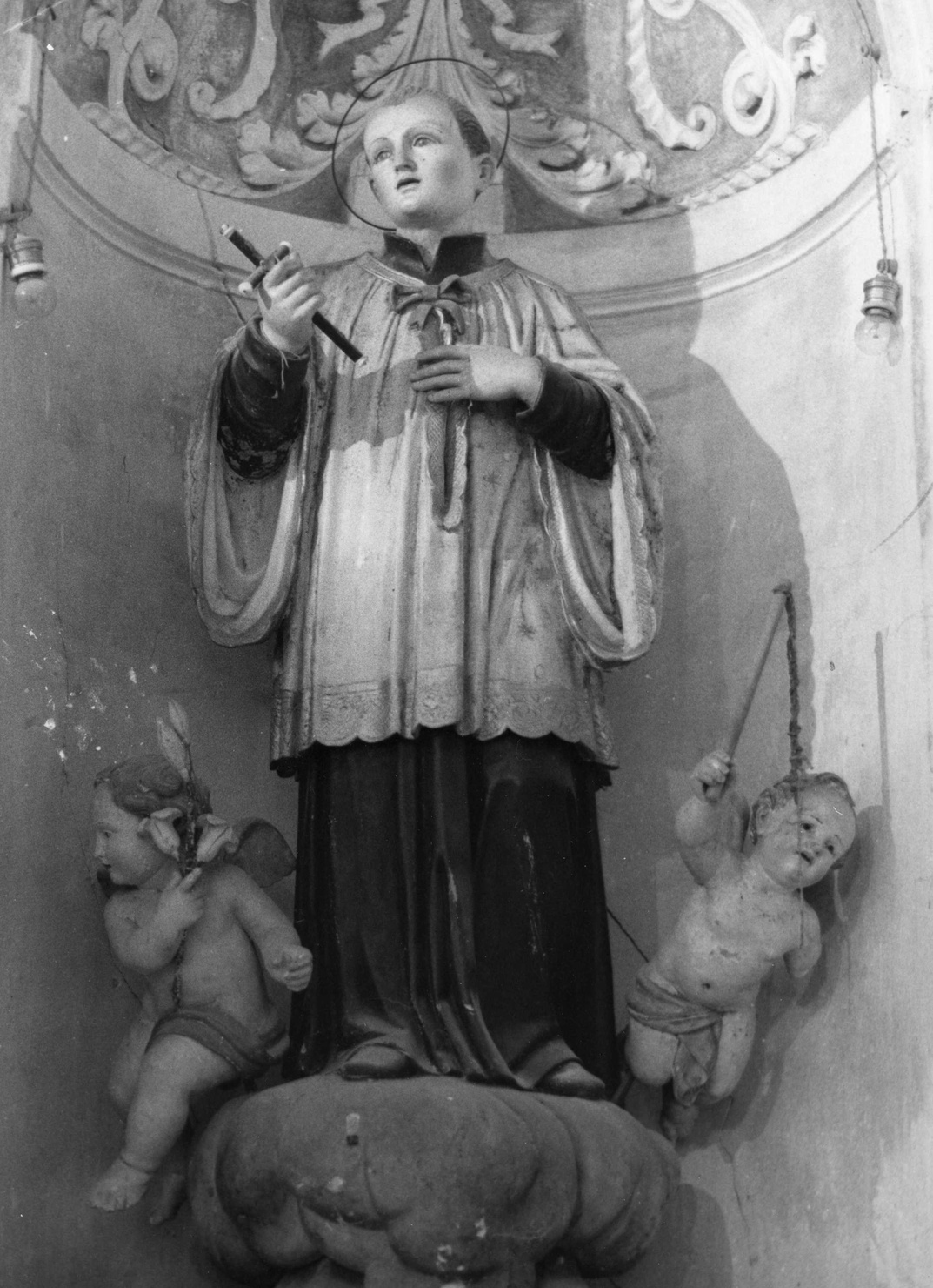 S.LUIGI GONZAGA, San Luigi Gonzaga (scultura, elemento d'insieme) - ambito ligure (seconda metà sec. XVIII)