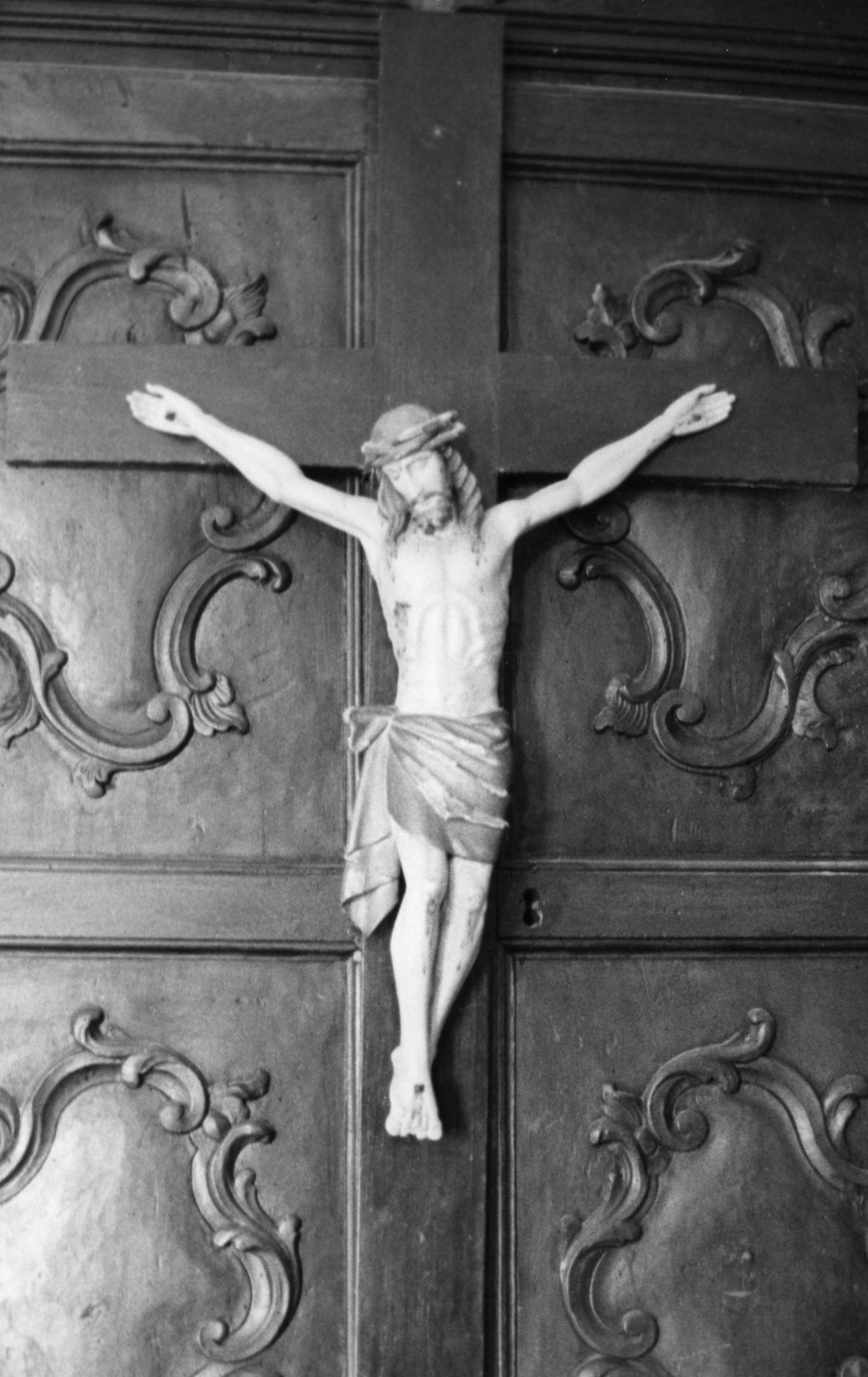 Cristo crocifisso (scultura, elemento d'insieme) - ambito locale (metà sec. XIX)