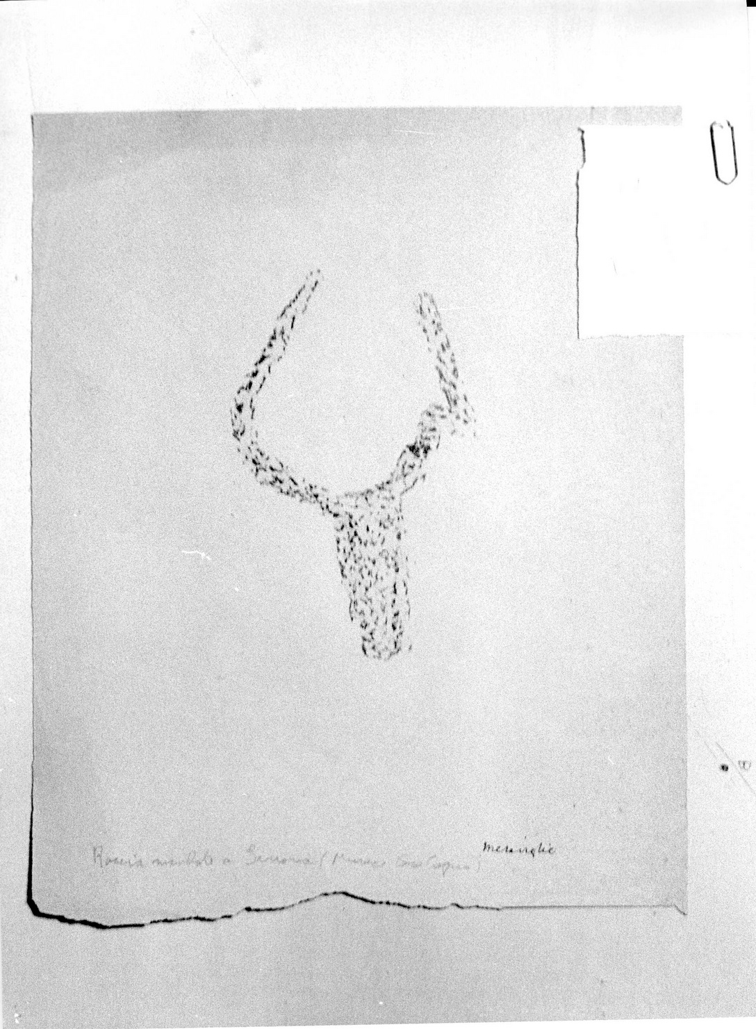 FIGURA ZOOMORFA (disegno) di Bicknell Clarence (attribuito) (inizio sec. XX)