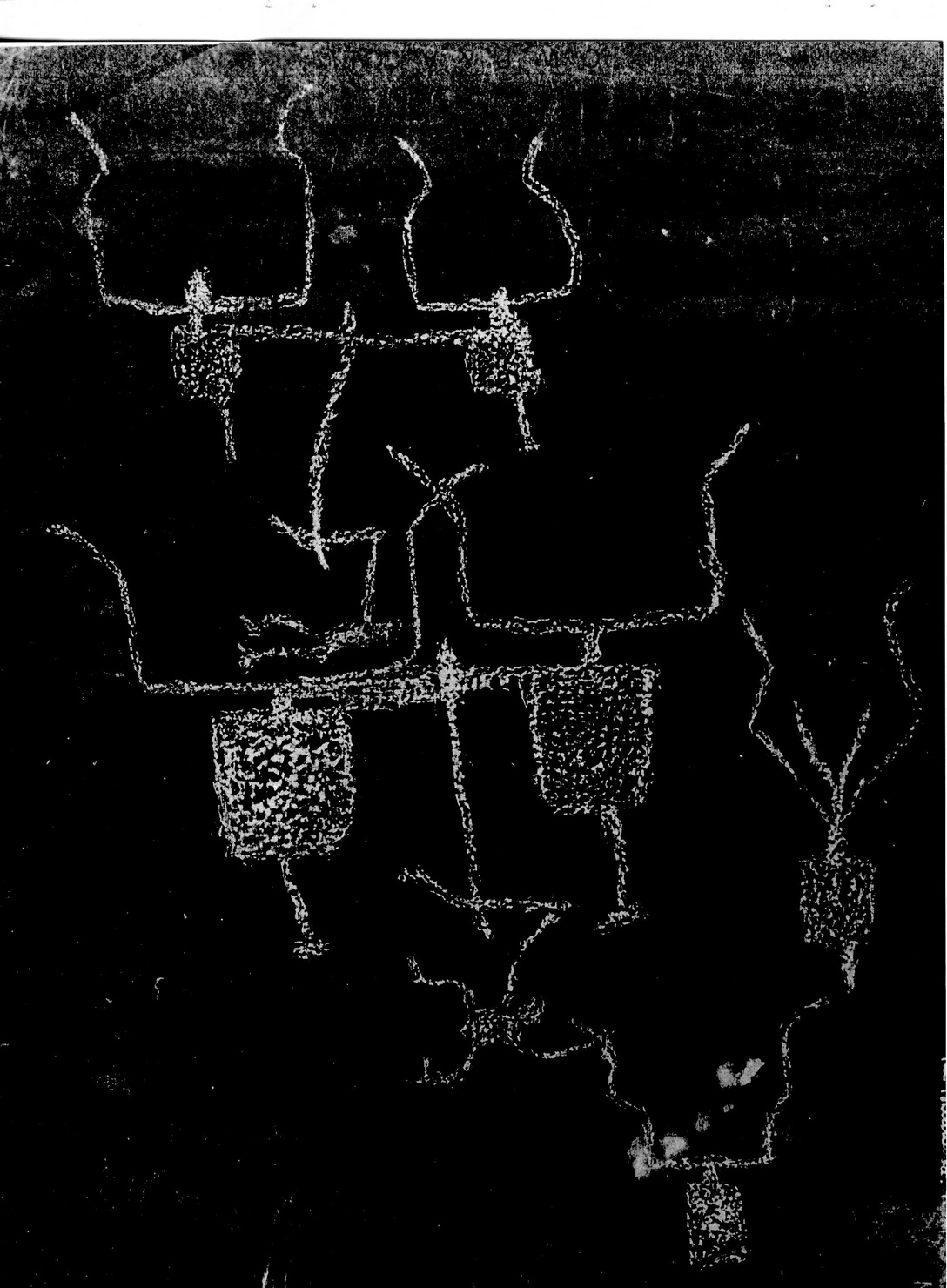 ARATRO E FIGURE ZOOMORFE (disegno, opera isolata) di Bicknell Clarence (attribuito) (secc. XIX/ XX)