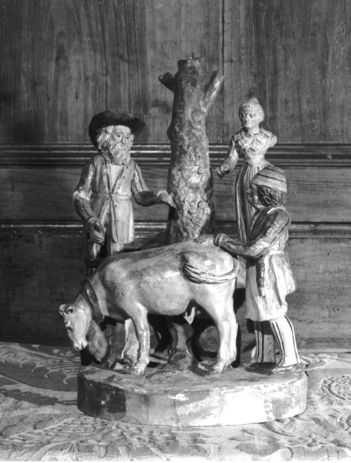 gruppo di pastori (statuetta di presepio) di Tambuscio Antonio (secc. XVIII/ XIX)