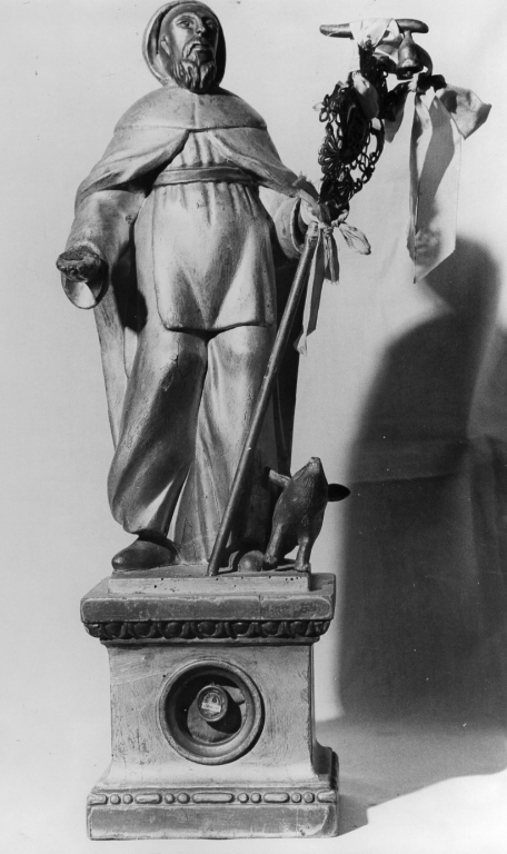 reliquiario - a statuetta - ambito laziale (fine sec. XIX)