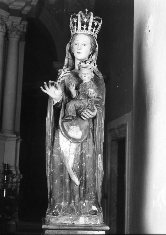 Madonna con Bambino (statua) - ambito napoletano (fine/inizio secc. XV/ XVI)