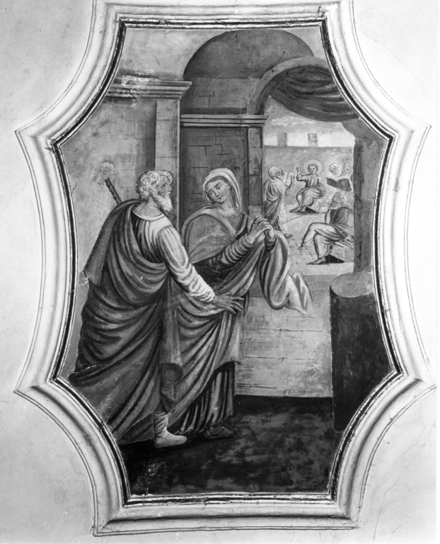 disputa di Gesù con i dottori nel tempio (dipinto) - ambito laziale (sec. XIX)