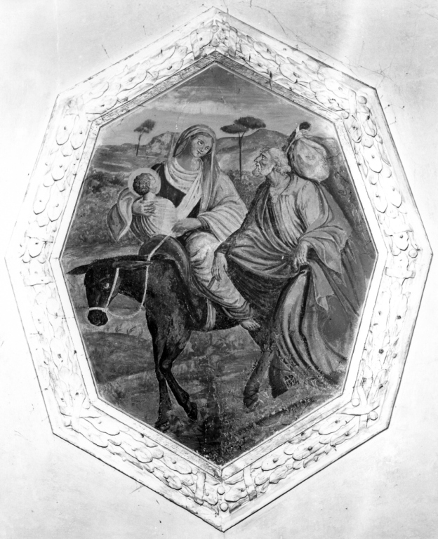 fuga in Egitto (dipinto) - ambito laziale (sec. XIX)
