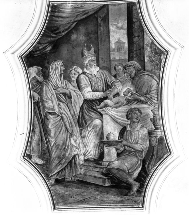presentazione di Gesù al tempio (dipinto) - ambito laziale (sec. XIX)