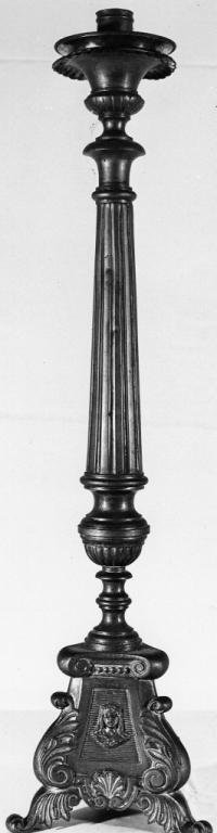 candeliere d'altare - ambito Italia centrale (secc. XVIII/ XIX)