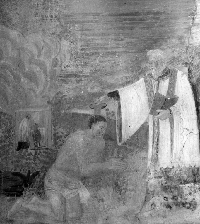 battesimo di San Gratiliano (dipinto) - ambito viterbese (sec. XVIII)