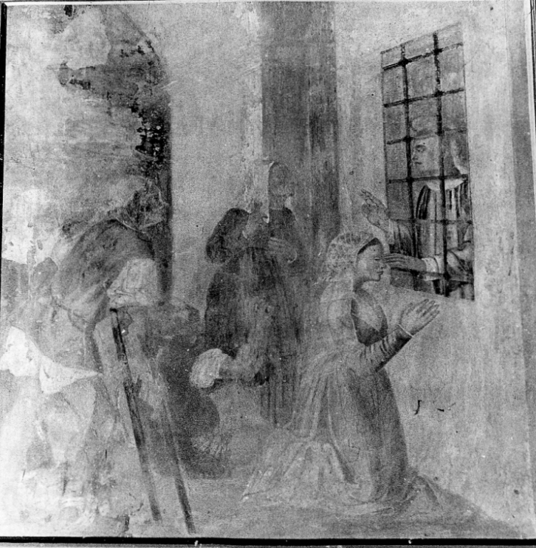 San Gratiliano dona la vista a Santa Felicissima (dipinto) - ambito viterbese (sec. XVIII)