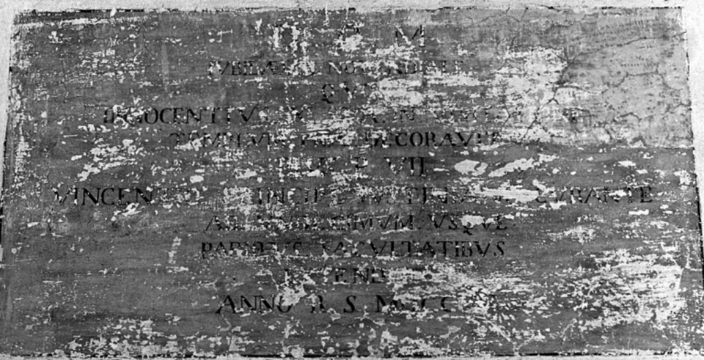 iscrizione (dipinto) - ambito viterbese (sec. XIX)