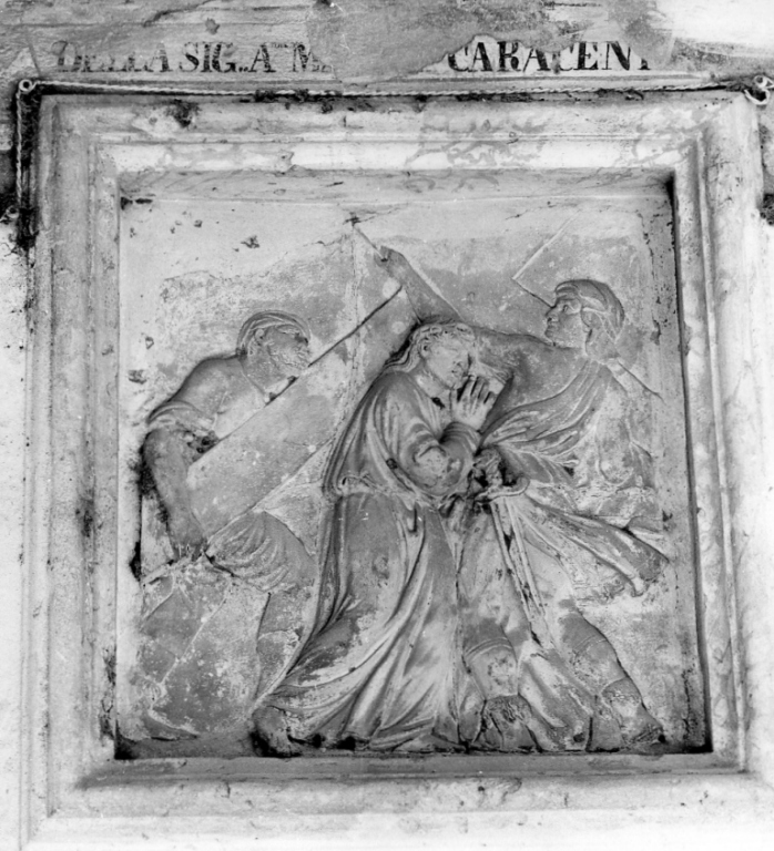 Cristo portacroce (formella) - ambito viterbese (sec. XVI)