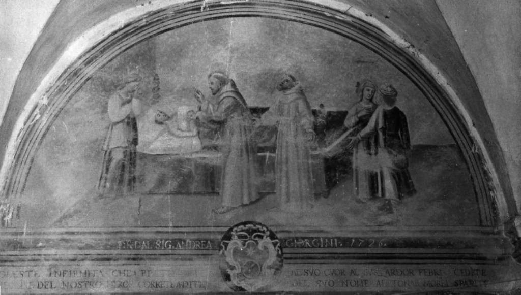 morte del padre di San Francesco d'Assisi (dipinto, ciclo) - ambito viterbese (sec. XVIII)
