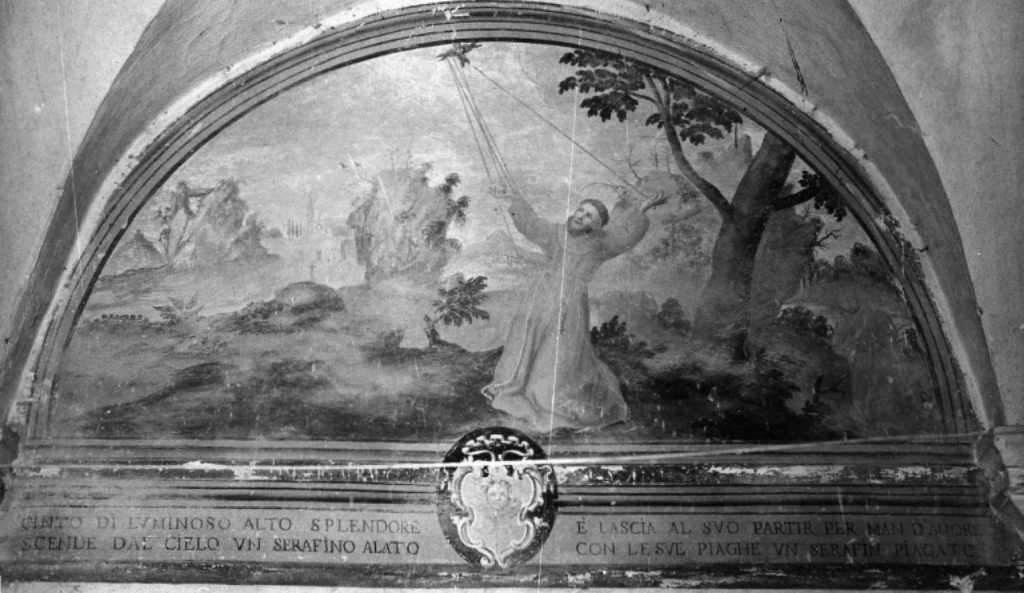 San Francesco d'Assisi riceve le stimmate (dipinto, ciclo) - ambito viterbese (sec. XVIII)