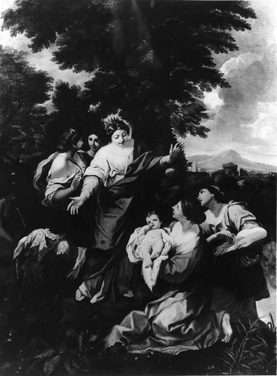 Mosè salvato dalle acque (dipinto) di Garzi Luigi (seconda metà sec. XVII)
