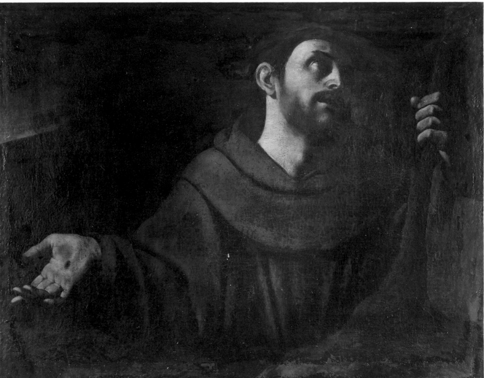 San Francesco d'Assisi riceve le stimmate (dipinto) - ambito napoletano (prima metà sec. XVII)